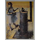 Edgar Degas - La pausa 1879-80 - Poster vintage originale anno 1996