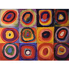 Vasilij Kandinskij - Color study - Poster vintage originale anno 2002