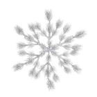 Pe Snowy Snowflake With Hanger, Colour: Green/White, Size: Dia88x8cm