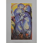 Franz Marc - Torri dei cavalli blu 1913 - Poster vintage originale anno 1994
