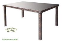 TAVOLO POLIRATTAN 160X90 C109740 (AZ)
