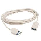 Prolunga lineare mt 5 10A 2P+T bianca (AZ)