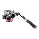 Testa treppiede Manfrotto 502 video con base piatta 1 leva fissa MVH50