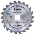 kwb 585457 Lama per seghe circolari per trucioli, legno/legno duro, 170 x 30 mm, tagli puliti, numero medio, 22 denti Z-22, lama per seghe CleanCut media, 170 x 30 (AZ)