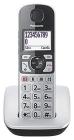 Panasonic KX-TGE510JTS Telefono Cordless (DECT), Ampio Schermo Retroilluminato, Tasti Grandi, Tasto Amplificatore ed Emergenza, Compatibilit? con Apparecchi Acustici, Utilizzo Facilitato, Silver/Nero (AZ)