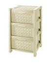 Tontarelli Cassettiera Arianna Beige Riordino e Lavanderia, Polipropilene, Crema