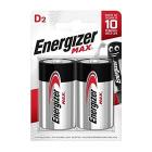 ENERGIZER PILAS ALKALINE MAX D / LR20 BP2 BR SCATOLA 6, Grigio, Taglia unica (AZ)