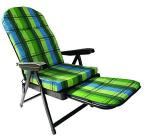 Metalfar sdraio super imbottita e pieghevole, cuscino imbottito di 7cm, Made in Italy (Verde Scozzese) (AZ)