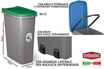 Stefanplast Pattumiera, Verde, 40 lt (AZ) 61X45X27