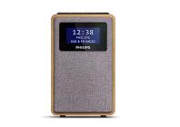 "Philips R5005/10 Radiosveglia Driver Dell'altoparlante Full-Range da 2.5"", Design Compatto, Radio DAB+/FM, Display Nero Lucido, Allarme Doppio, Modello 2020/2021 (AZ)"