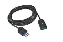 Prolunga lineare mt 5 10A 2P+T nera (AZ)