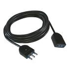 Prolunga lineare Mt 5 16A 2P+T nera (AZ)