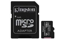 Kingston Canvas Select Plus SDCS2/128GB Scheda microSD Classe 10 con Adattatore SD Incluso, 128 GB (AZ)
