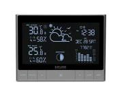 Explore Scientific WSH5002 Stazione Meteo orizzontale, Ampio Display, Temperatura, umidit? interna e esterna, previsioni del tempo, supporta fino a 3 canali esterni, sensore incluso, nero