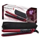 Remington Piastra per Capelli Lisci effetto Seta, Piastra Stretta, Rivestimento in Ceramica, Proteine della seta e design 3D, Display digitale, Rosso, S9600 (AZ)
