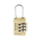 Cisa 39611 Lucchetto a combinatore, Ottone, 20 mm (AZ)