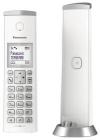 Panasonic KX-TGK220JTW Telefono Cordless DECT con Segreteria Telefonica, LCD 1.5" con Retroilluminazione Bianca, Suoneria Polifonica, Blocco Chiamate Indesiderate, Modalit? Eco e Eco Plus, Bianco