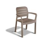 Tisara sedia con braccioli color cappuccino, misure 58X53X83H cm (AZ)