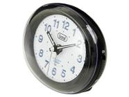 Trevi SL 3052 Orologio al Quarzo con Sveglia con Ampio Quadrante, Suoneria Elettronica, Movimento Silenzioso Sweep, Retroilluminazione e Tasto Snooze, Nero, 10 x 8.4 x 5.4 cm