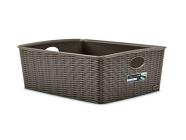 Stefanplast Elegance Cestino Rattan, Marrone, 36x29x13 cm (AZ)