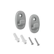 Metaltex serie Onda - set 2 ganci in Nylon - (460000) (AZ) Metaltex serie Onda - set 2 ganci in Nylon - (460000) (AZ)