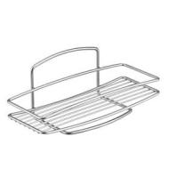 Metaltex serie Onda - Mensola rettangolare a 1 piano per bagno - (460001) (AZ)