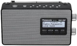 Panasonic RF-D10EG-K Radio Vintage, Ampio Schermo LCD Retroilluminato, FM, DAB/DAB+, RDS, Nero (AZ)