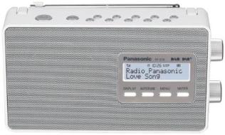 Panasonic RF-D10EG-W Radio Vintage, Ampio Schermo LCD Retroilluminato, FM, DAB/DAB+, RDS, Bianco (AZ)
