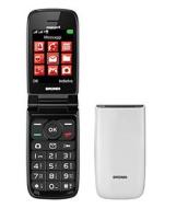 Brondi Magnum 4 Telefono Cellulare Maxi Display, Tastiera Fisica Retroilluminata, Dual Sim, 1.3 MP, Li-ion 800 mAh, Flip Attivo, Bianco (AZ)