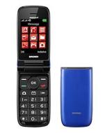 Brondi Magnum 4 Telefono Cellulare Maxi Display, Tastiera Fisica Retroilluminata, Dual Sim, 1.3 MP, Li-ion 800 mAh, Flip Attivo, Blu/Viola