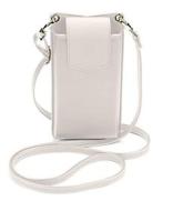 Cellularline Mini Bag - Essential Custodia universale a fondina effetto pelle con tracolla regolabile (AZ)