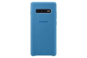 Cellulare - Custodia Silicone Cover Blue (Galaxy S10+) (AZ)