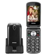 BRONDI Amico mio 4G Telefono Cellulare per Anziani GSM DUAL SIM con Tasti Grandi, Funzione SOS, Controllo Remoto, Volume Alto, Nero (AZ)