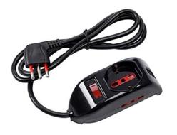 ROSI Multipresa serie Emilia spina 10A, Nero (AZ)