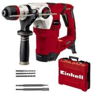 Einhell TE-RH 32 4F Kit Martello tassellatore 4 funzioni (220-240 V, 1250 W, giri min. 0-850, percussioni min. 0-4100,forza percussione 5 Joule, attacco SDS-plus, valigia, incl. 3 punte - 2 scalpelli) (AZ)