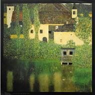 Gustav Klimt - Castello al lago Atter 1908 - Poster vintage originale anno 1996