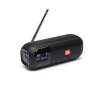 JBL Tuner 2 Speaker Wireless Bluetooth Portatile con Radio Digitale DAB / DAB+ e FM - Cassa Altoparlante Impermeabile IPX7, con Display LCD, fino a 12 h di Autonomia, Nero (AZ)