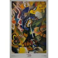 Vasilij Kandinskij - Painting with white border - Poster vintage originale anno 1999