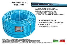Besser 01100080500 Tubo Gas gpl mm. 8x13 50 Metri (AZ)