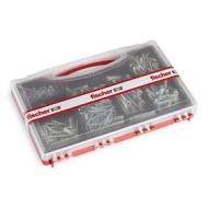 Fischer Kit SOS Casa Valigetta 180 Tasselli S e FU con Vite Assortiti per Fissaggio su Muro Pieno e Mattone Forato, Set 360 pezzi, 71080 (AZ) Fischer Kit SOS Casa Valigetta 180 Tasselli S e FU con Vite Assortiti per Fissaggio su Muro Pieno e Mattone Forato, Set 360 pezzi, 71080 (AZ)