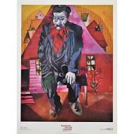 Marc Chagall - L'ebreo rosso - Poster vintage originale anno 1999