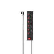 Hama - Multipresa 6 posti Schuko, spina Schuko, con interruttore, cavo da 1,4 metri, controllo singolo delle prese, nero (AZ) Hama - Multipresa 6 posti Schuko, spina Schuko, con interruttore, cavo da 1,4 metri, controllo singolo delle prese, nero (AZ)