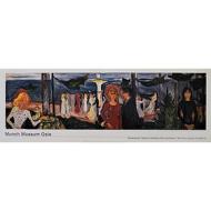 Edward Munch - Dance on the shore (The Linde Frieze) - Poster vintage originale anno 2000