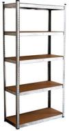 VERDELOOK Scaffale in metallo con 5 ripiani in legno 90x40x180cm (AZ) VERDELOOK Scaffale in metallo con 5 ripiani in legno 90x40x180cm (AZ)