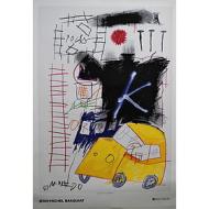 Jean-Michel Basquiat - Senza titolo 1981 (auto) - Poster vintage originale anno 2002