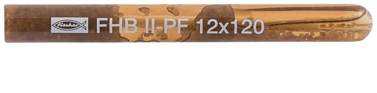 Resina ancorante chimico in fiala FHB II-PF 12X120 a rapido indurimento (10 Pz.)