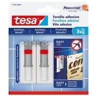 Tesa 77765-00001-00 Vite Adesiva Regolabile da 3kg per Piastrelle e Metallo, Bianco, Set di 2 Pezzi (AZ) Tesa 77765-00001-00 Vite Adesiva Regolabile da 3kg per Piastrelle e Metallo, Bianco, Set di 2 Pezzi (AZ)