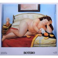 Fernando Botero - La lettera 1976 - Poster vintage originale anno 1991