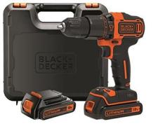BLACK+DECKER BDCHD18KB-QW Trapano/Avvitatore con Percussione, 18 V, 2 Batterie, 0-360/0-1400 Giri/min (AZ) BLACK+DECKER BDCHD18KB-QW Trapano/Avvitatore con Percussione, 18 V, 2 Batterie, 0-360/0-1400 Giri/min (AZ)