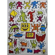 Keith Haring - Senza titolo 1984 - Poster vintage originale anno 1998